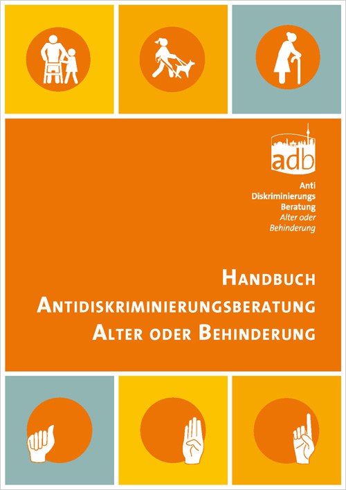 Handbuch "Antidiskriminierungsberatung Alter oder Behinderung", Titelbild