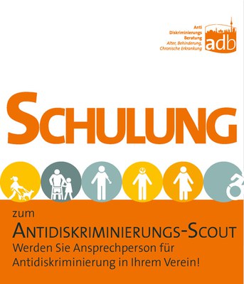 Flyer zur Schulung zum Antidiskirminierungs-Scout, Titel