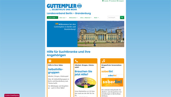 Screenshot Guttempler-Landesverband Berlin-Brandenburg e.V.