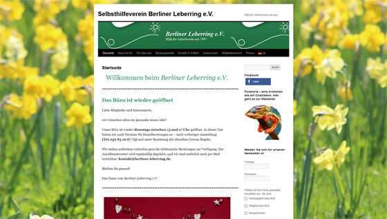 Screenshot Berliner Leberring e.V.